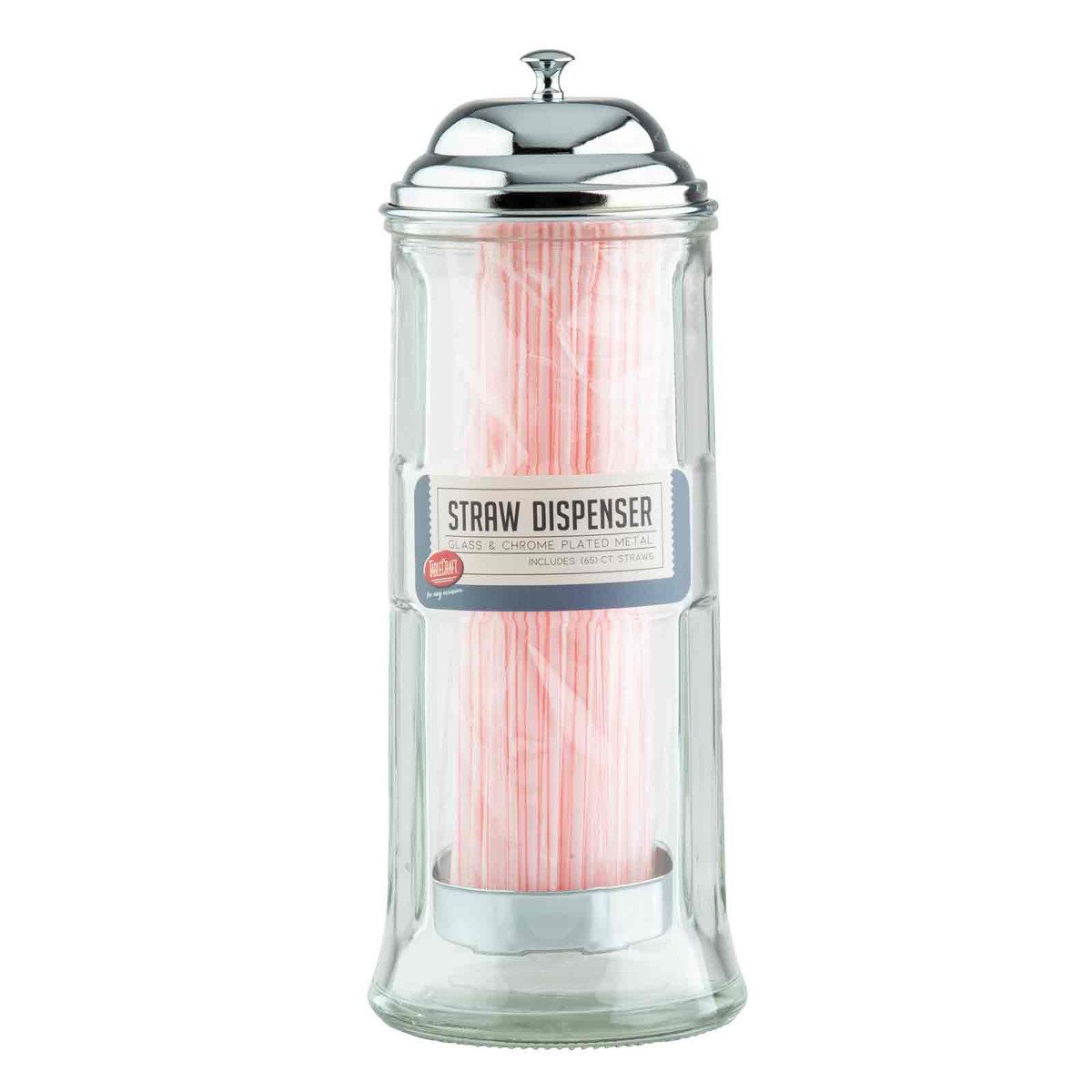 Clear Glass Straw Dispenser Abraham Distributors Ltd